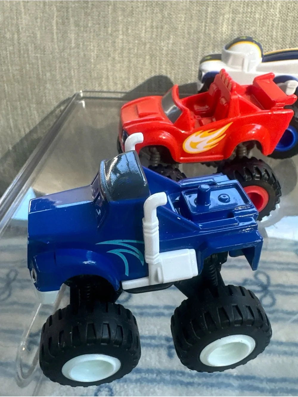 Three (3) Blaze & Monster Machines trucks
